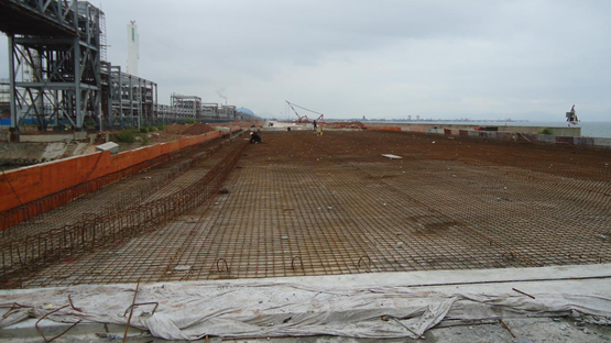 石化区滨海大道（滨海三路至滨海七路段）市政工程5月份项目动态
